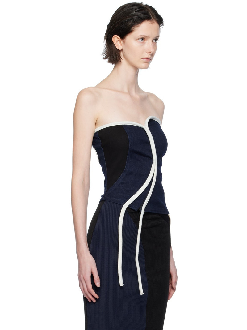 OTTOLINGER Indigo Asymmetric Denim Tank Top outlook