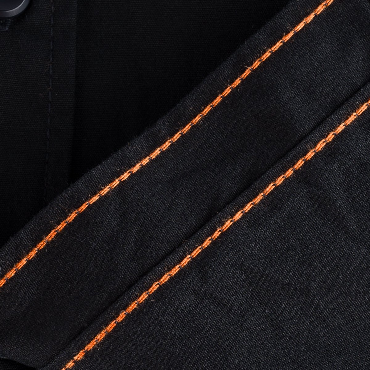 IHSH-395-BLK 7oz Fatigue Cloth Work Shirt - Black - 16