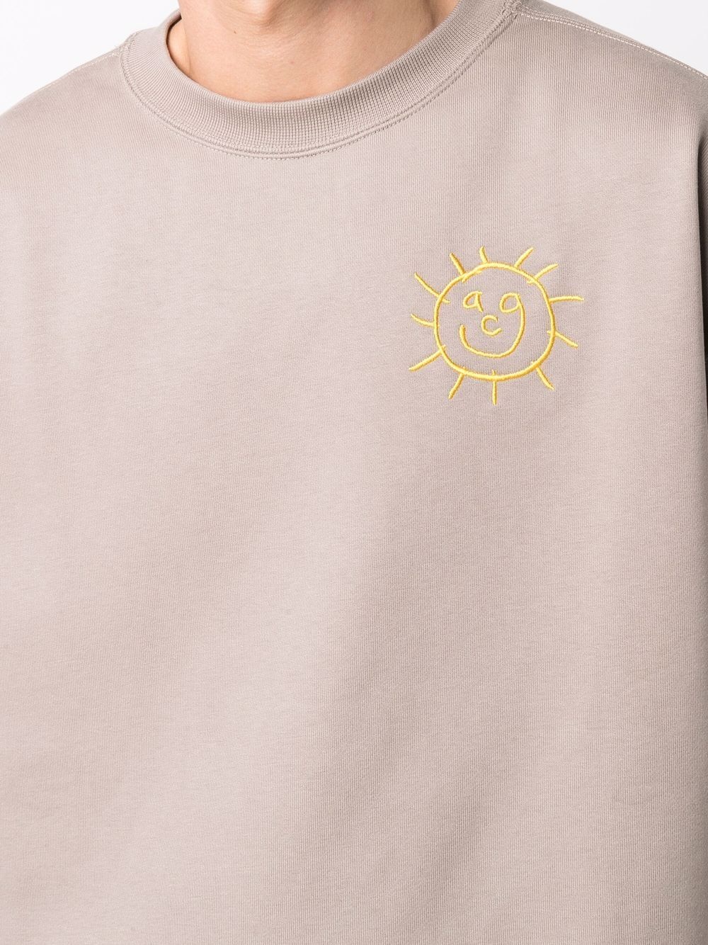 embroidered-sun sweatshirt - 5