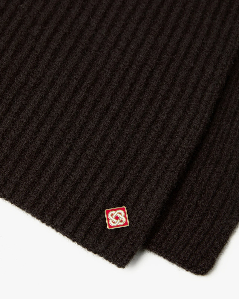 Brown Classic Wool Scarf 3