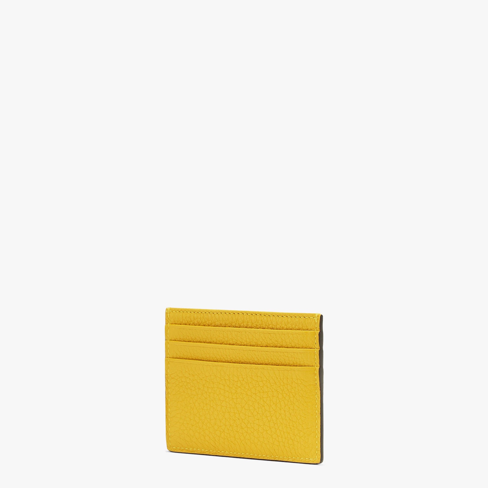 Yellow leather card holder - 2