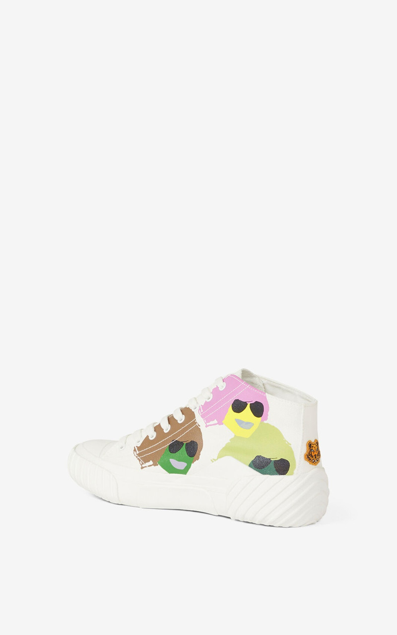 KENZO 'KENZO Tribute' canvas high-top trainers outlook