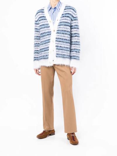 Marni striped V-neck cardigan outlook