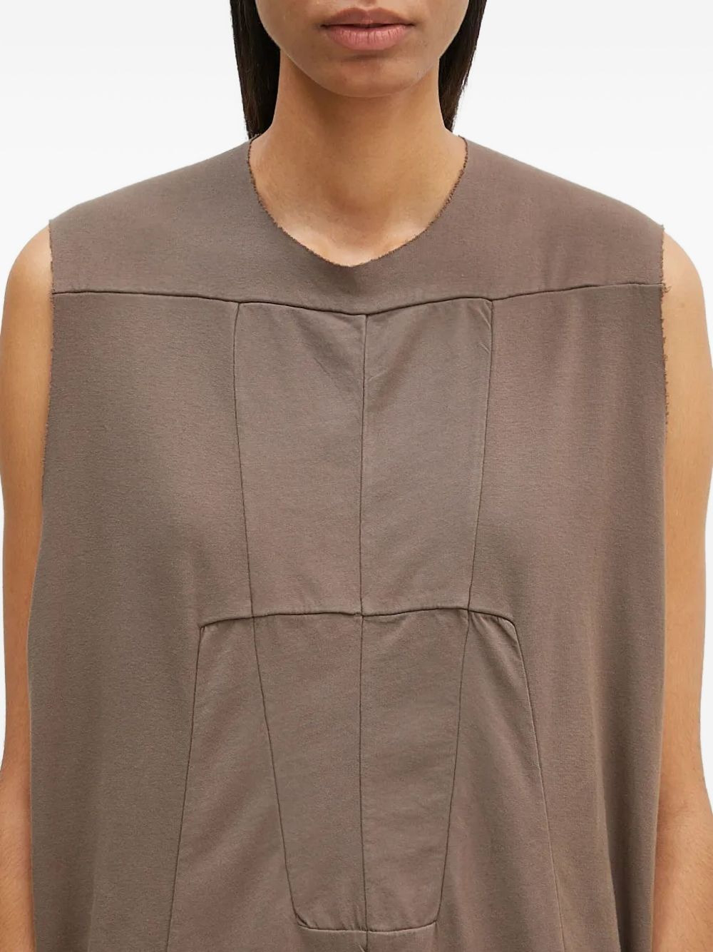 panelled sleeveless top - 4