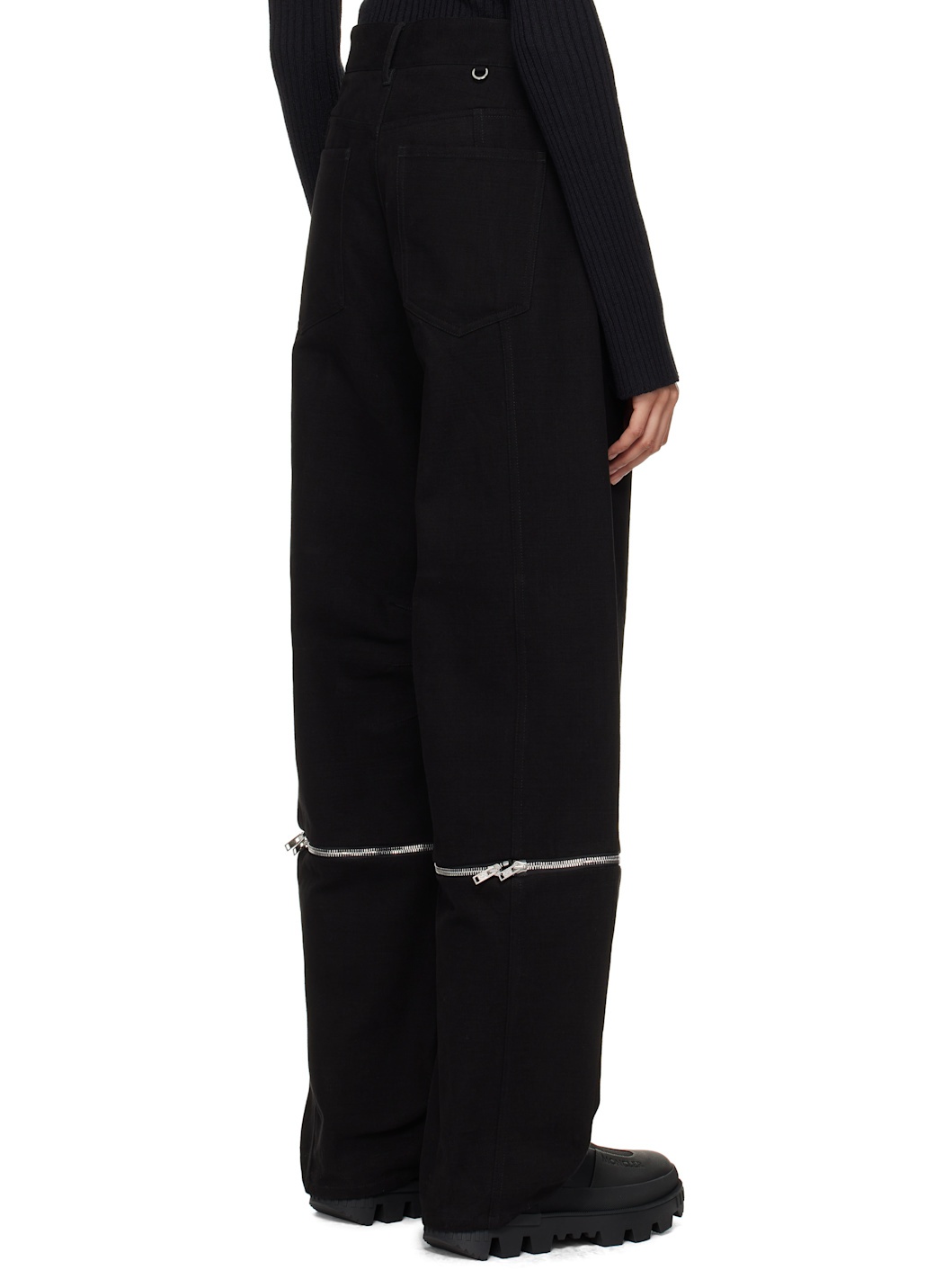 Moncler x Willow Smith Black Canvas Trousers - 3
