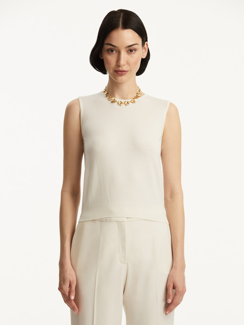 Oscar de la Renta WOOL-BLEND TANK outlook