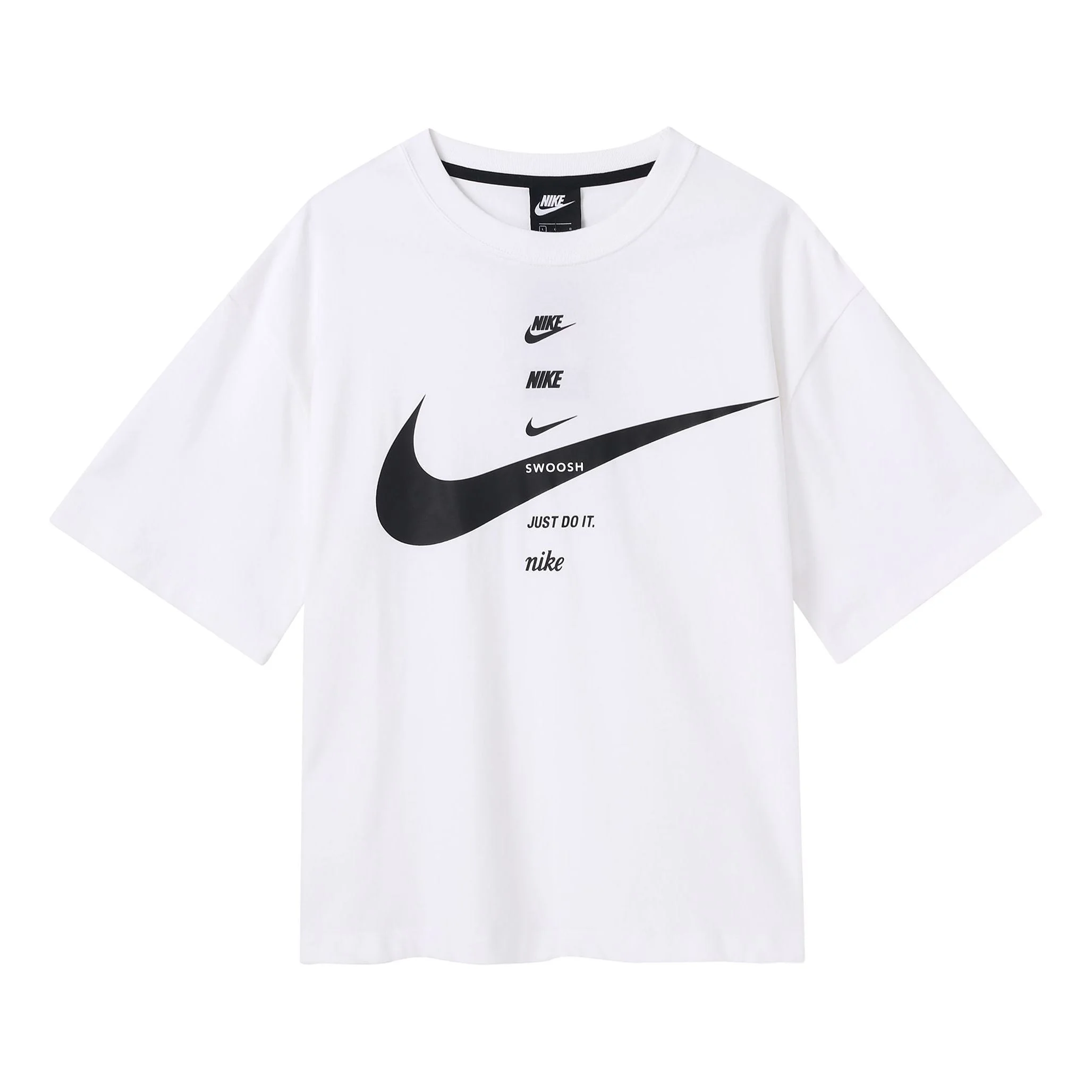 (WMNS) Nike AS W Nike Sportswear SWSH Top SS White CU5683-100 - 1