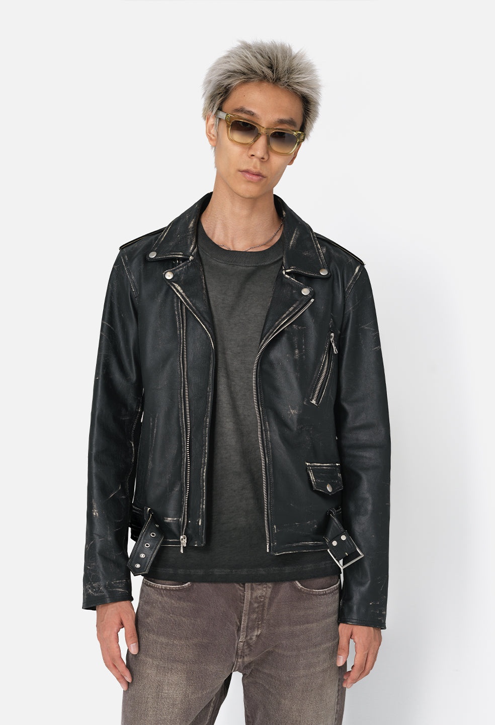 LEATHER MOTO JACKET - 6