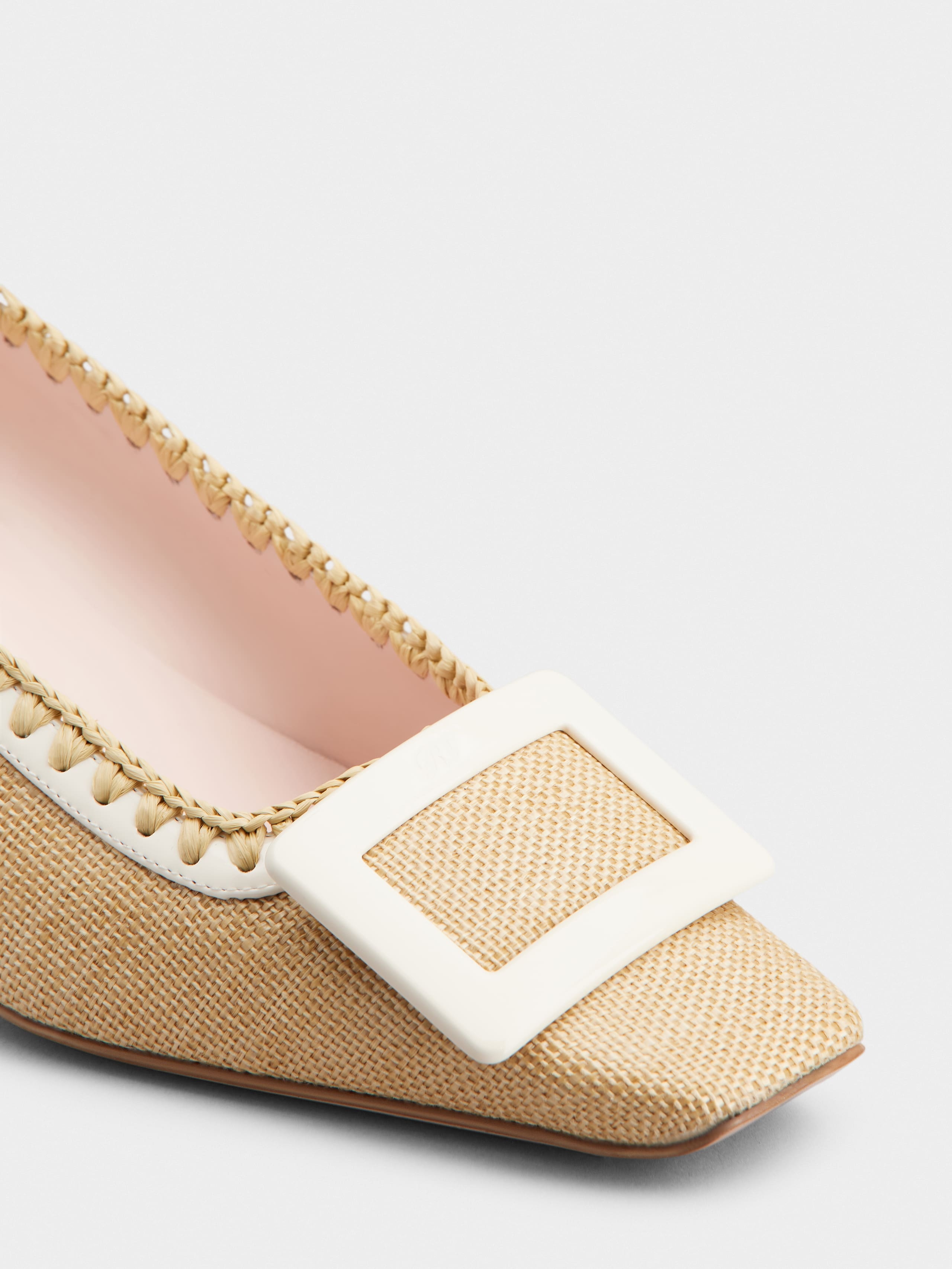 Belle Vivier Pumps in canvas - 3