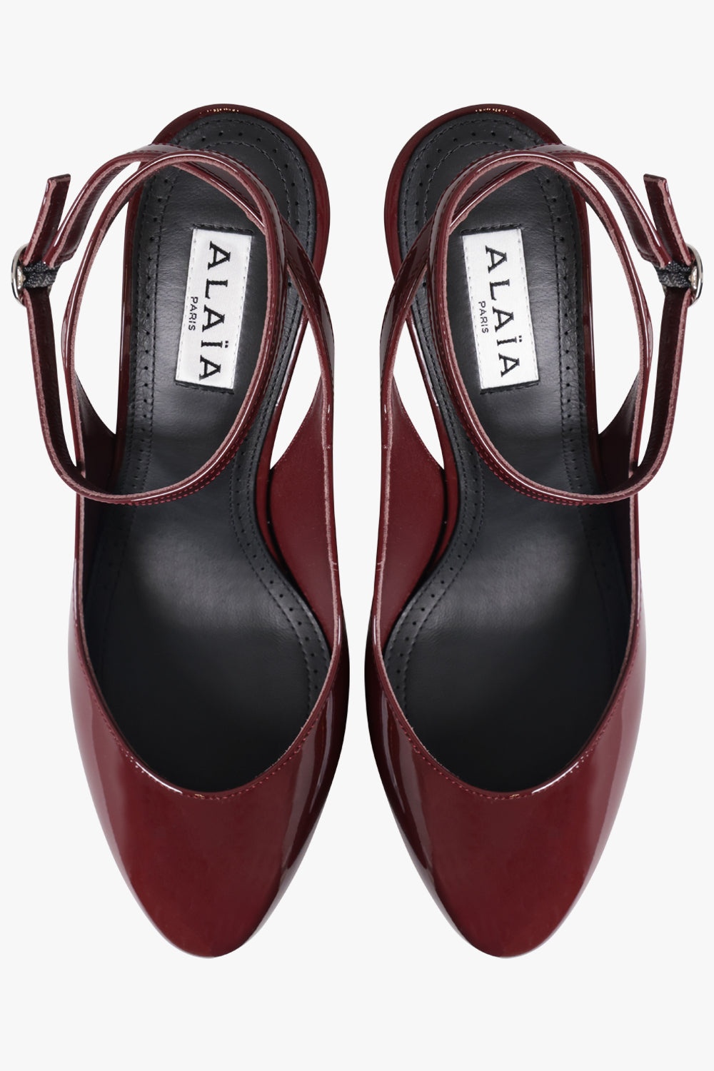 SLINGBACK PATENT 90MM CLOSED SLINGBACK HEEL | GARNET RED - 4