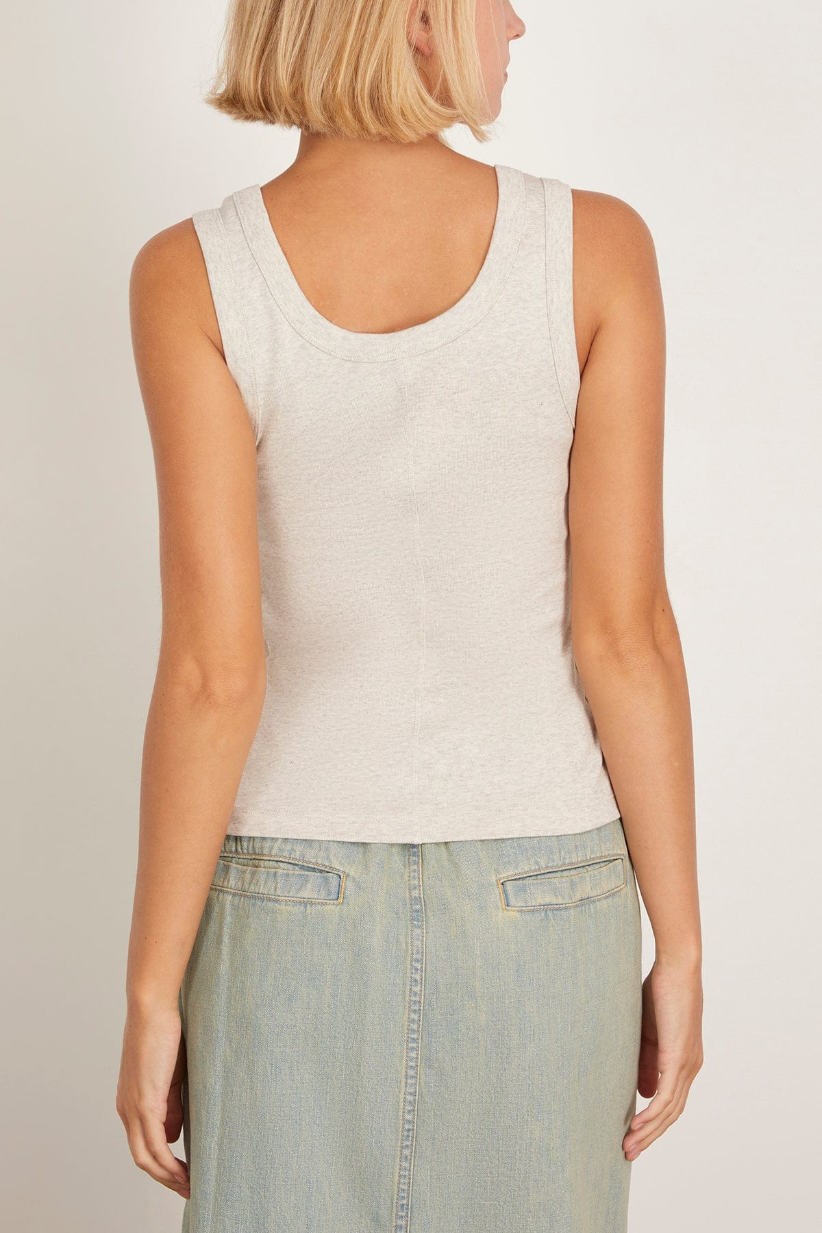 Hillie Tank in Heather Grey - 4