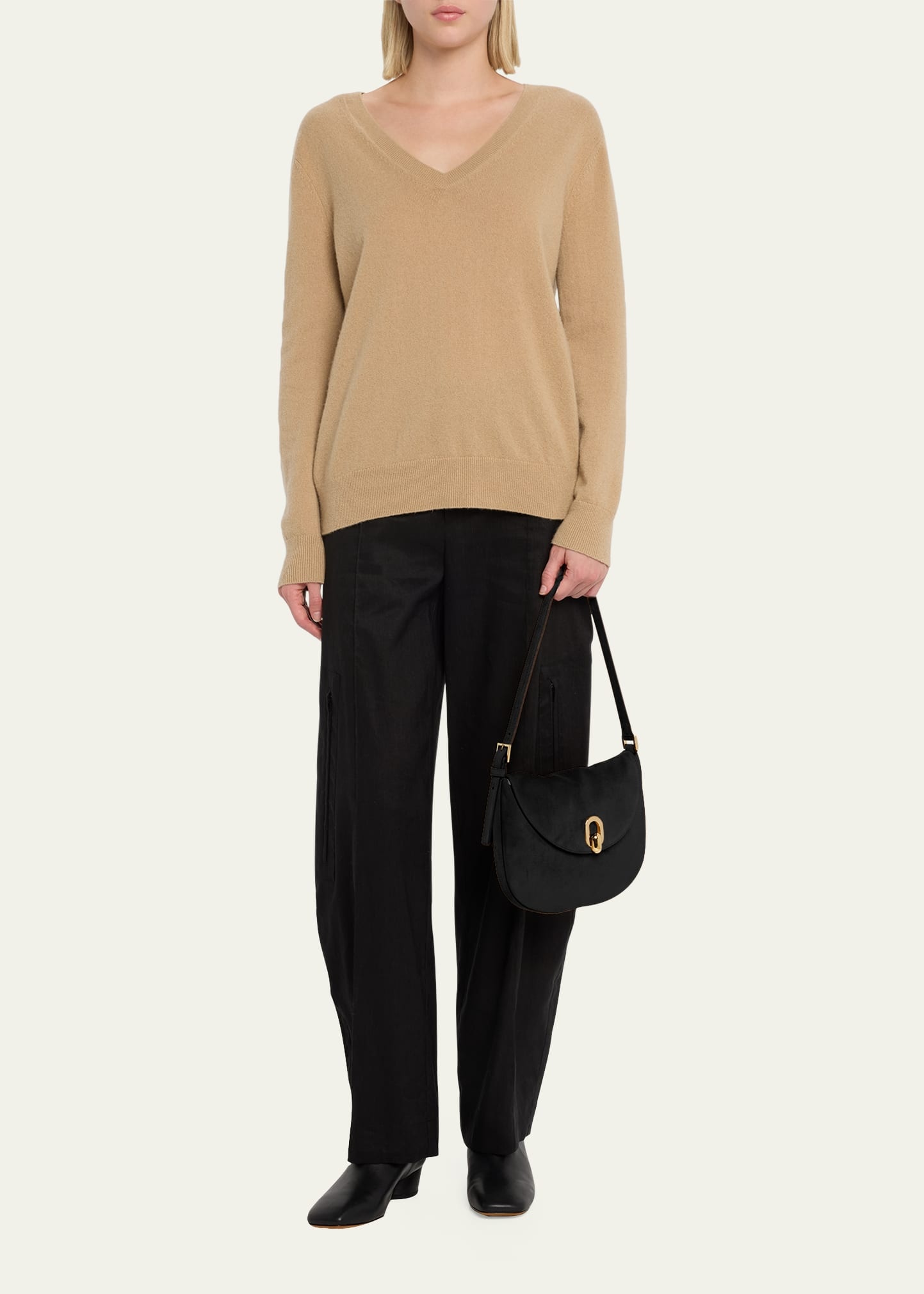 The Tondo Suede Hobo Bag - 5