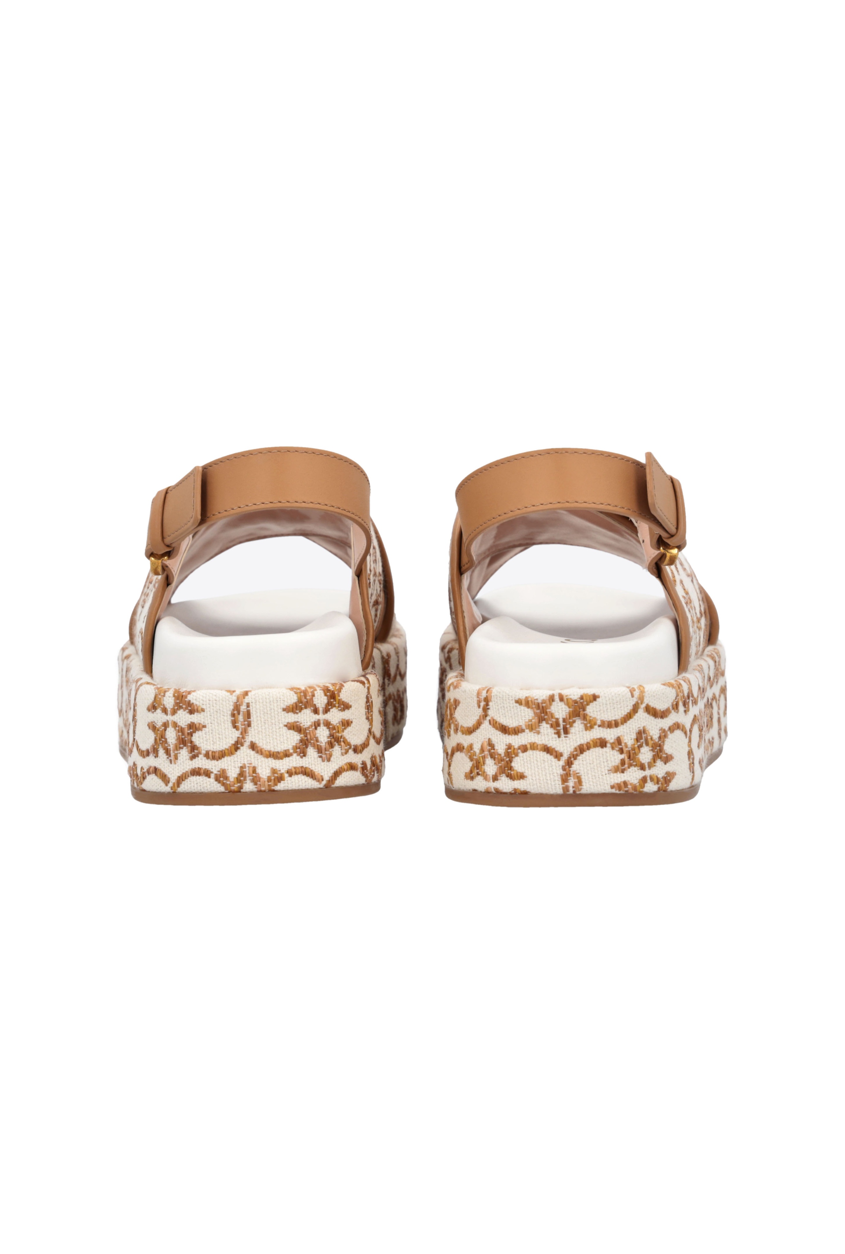 MONOGRAM PLATFORM SANDALS - 7