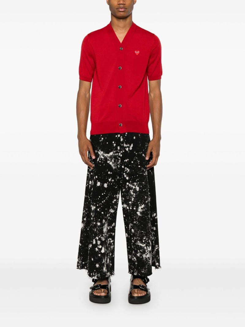 Comme des Garçons PLAY V-neck wool cardigan outlook