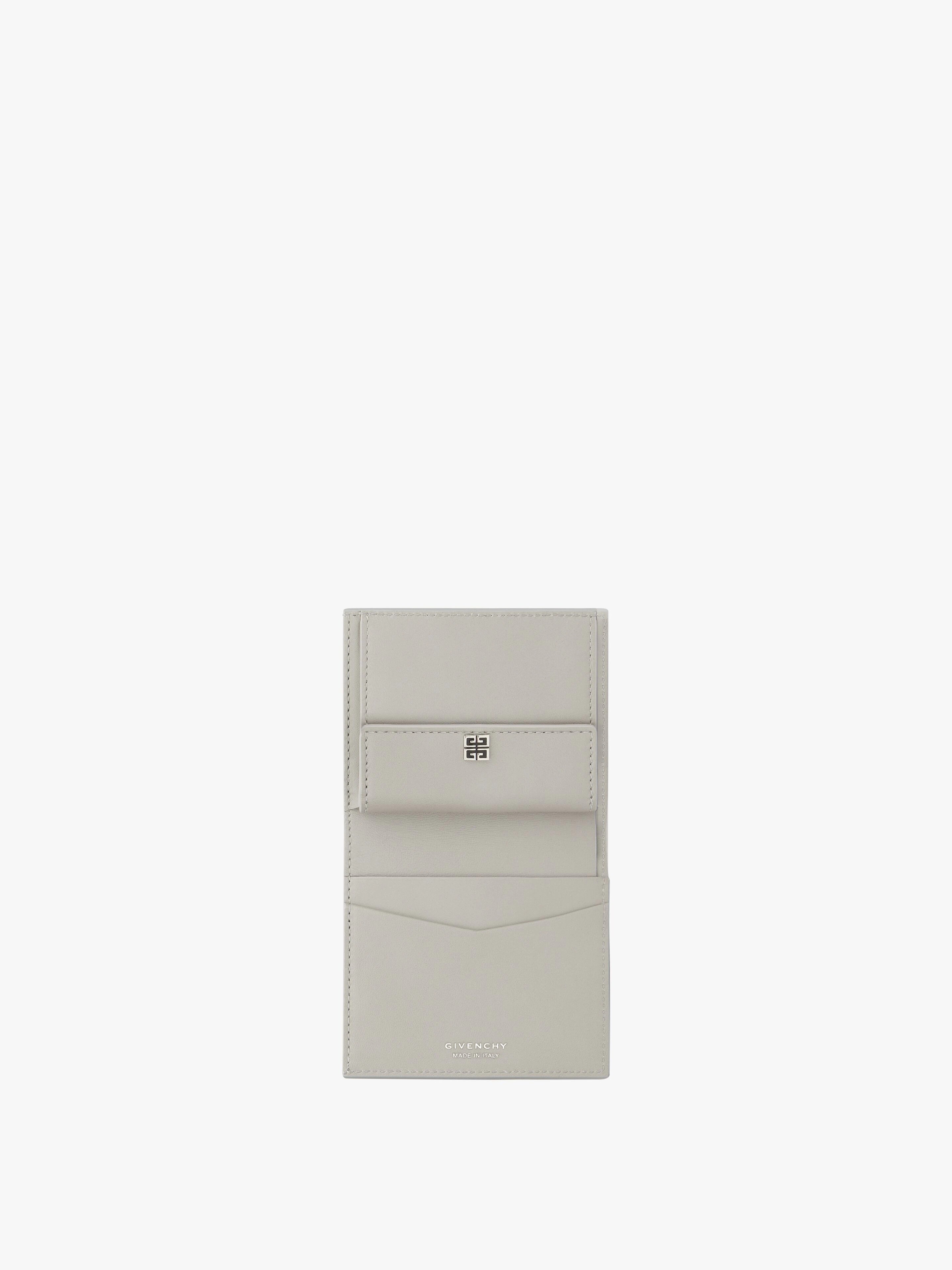 SMALL 4G WALLET IN METALLIZED LEATHER - 4