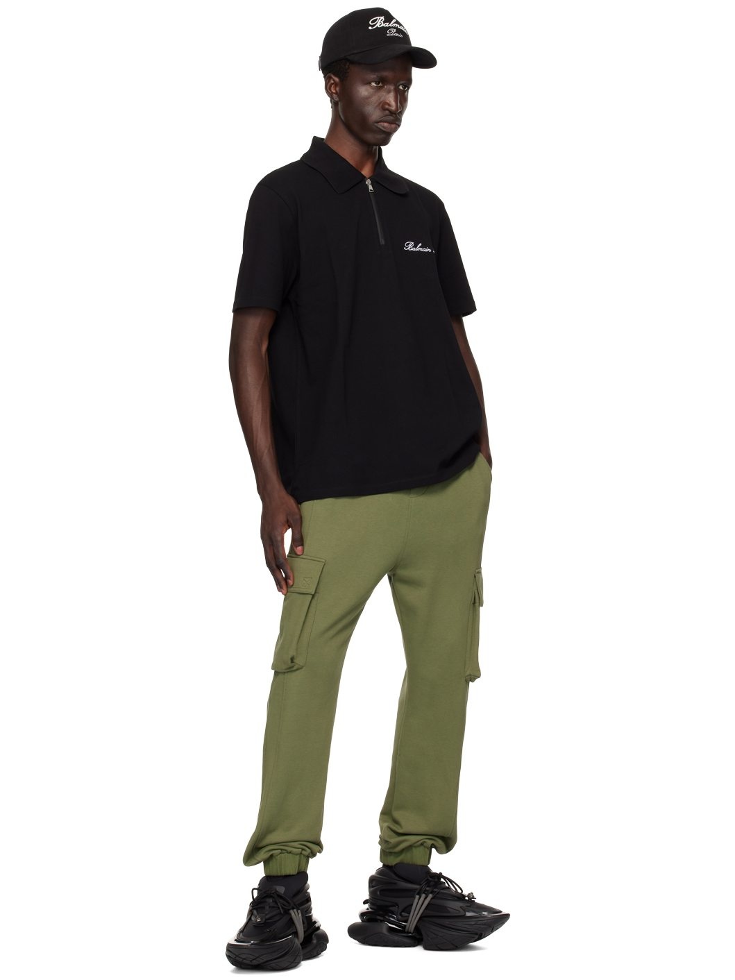 Black 'Balmain Paris' Polo - 4