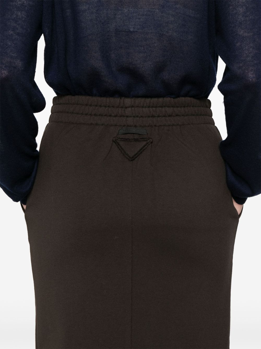 cotton jersey midi skirt - 5