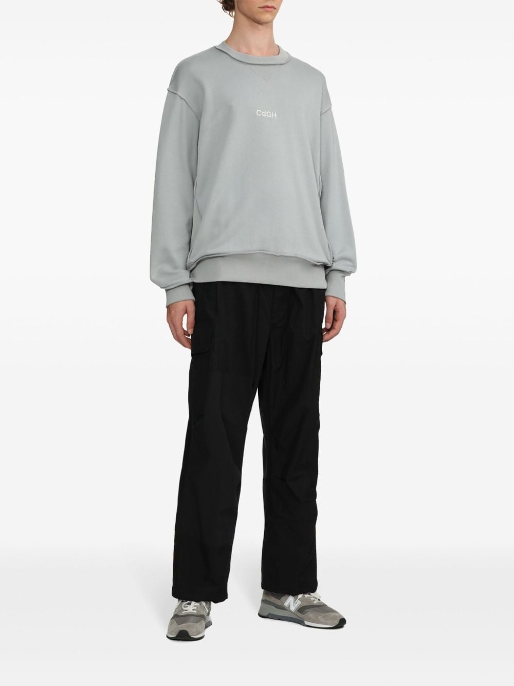 logo-embroidered sweatshirt - 2