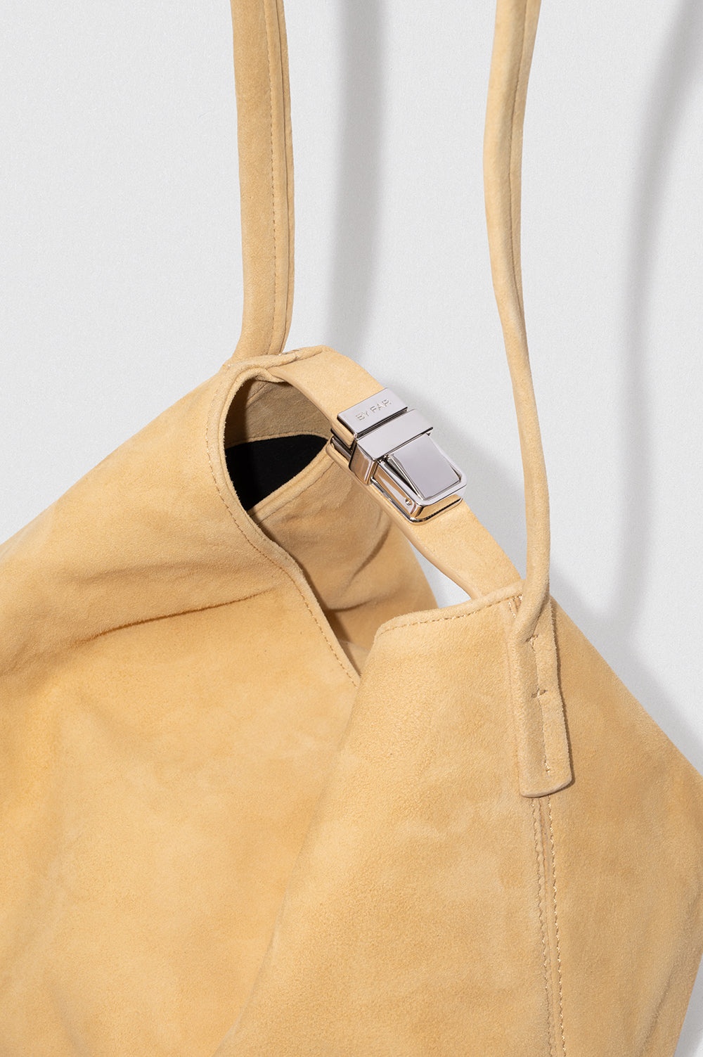 Bea Reed Kid Suede Leather Hobo Bag - 3
