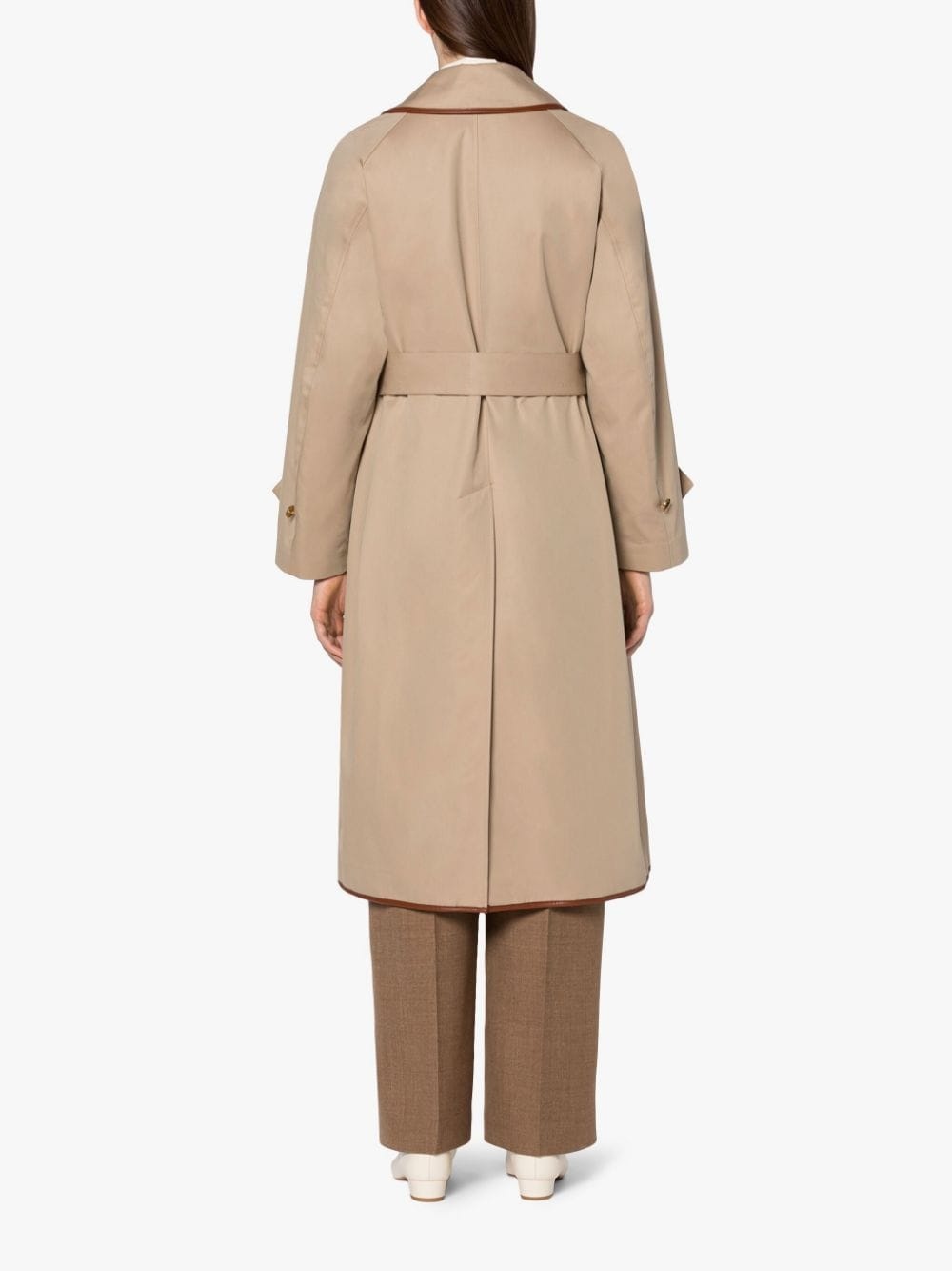 CARDOW HONEY COTTON GABARDINE OVERSIZED TRENCH COAT | LM-1089FB - 4