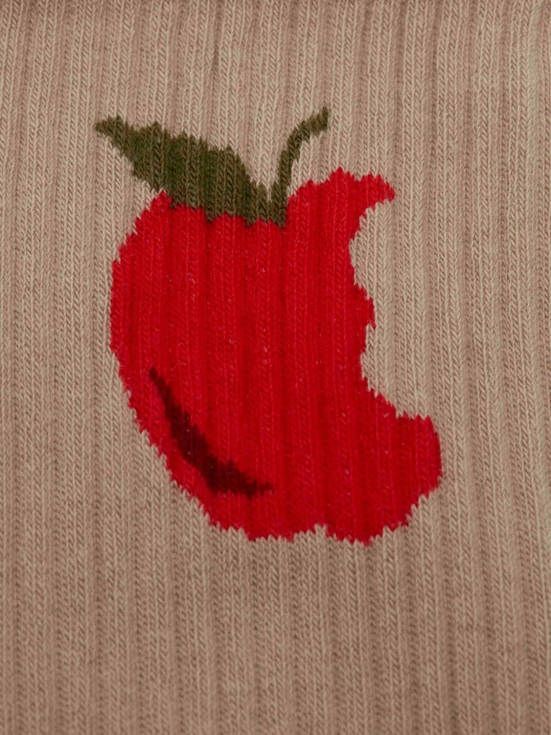 SHORT SOCKS WITH APPLE MOTIF 3