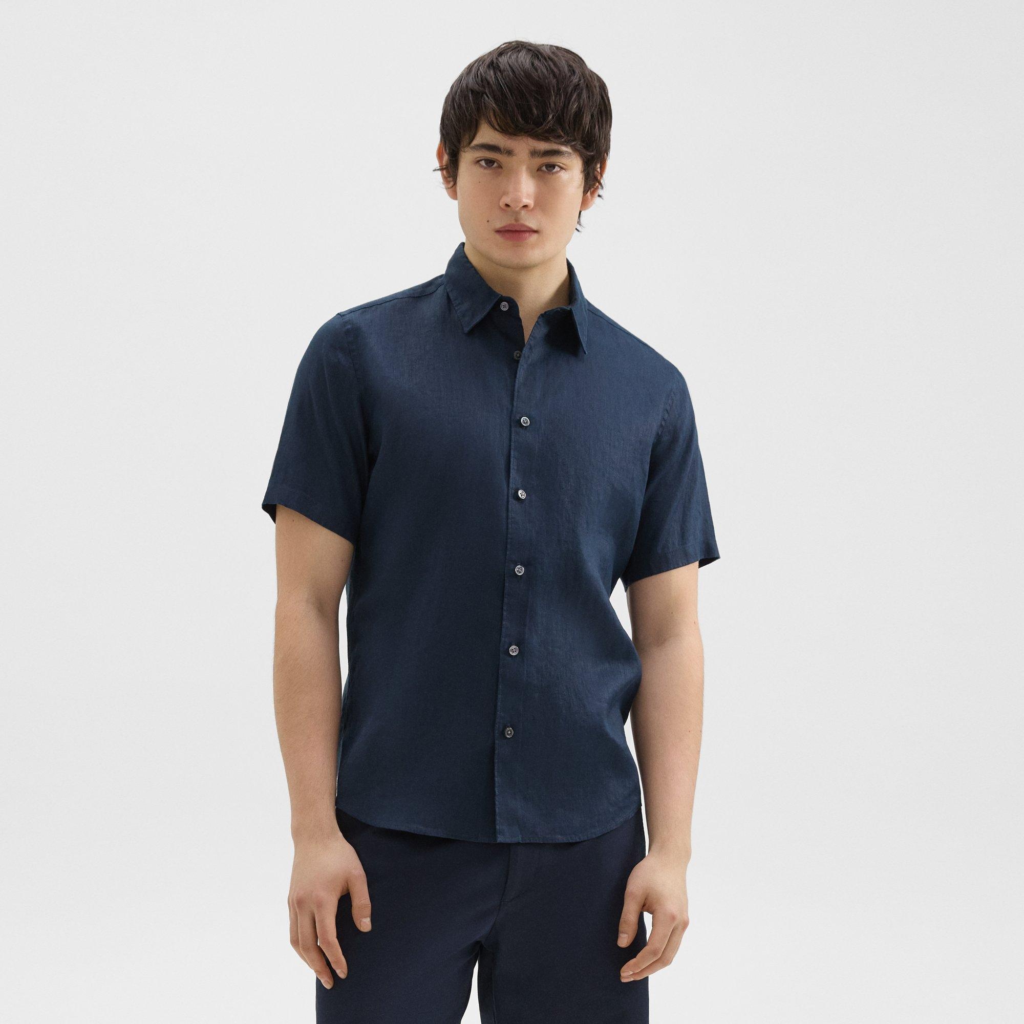 Irving Short-Sleeve Shirt in Relaxed Linen - 2