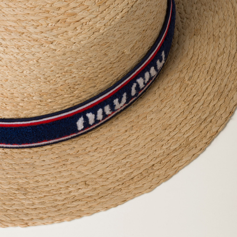 Miu Miu Raffia hat outlook