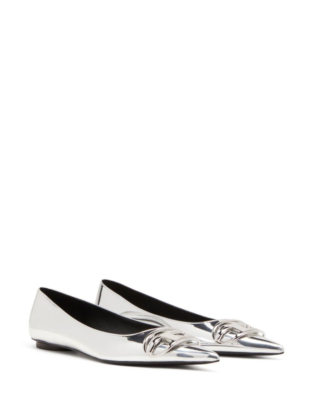 D-venus leather ballerina shoes - 2