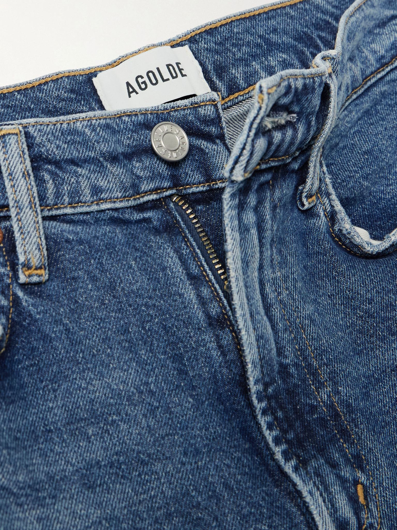 Harper mid-rise straight-leg jeans Mid denim - 5