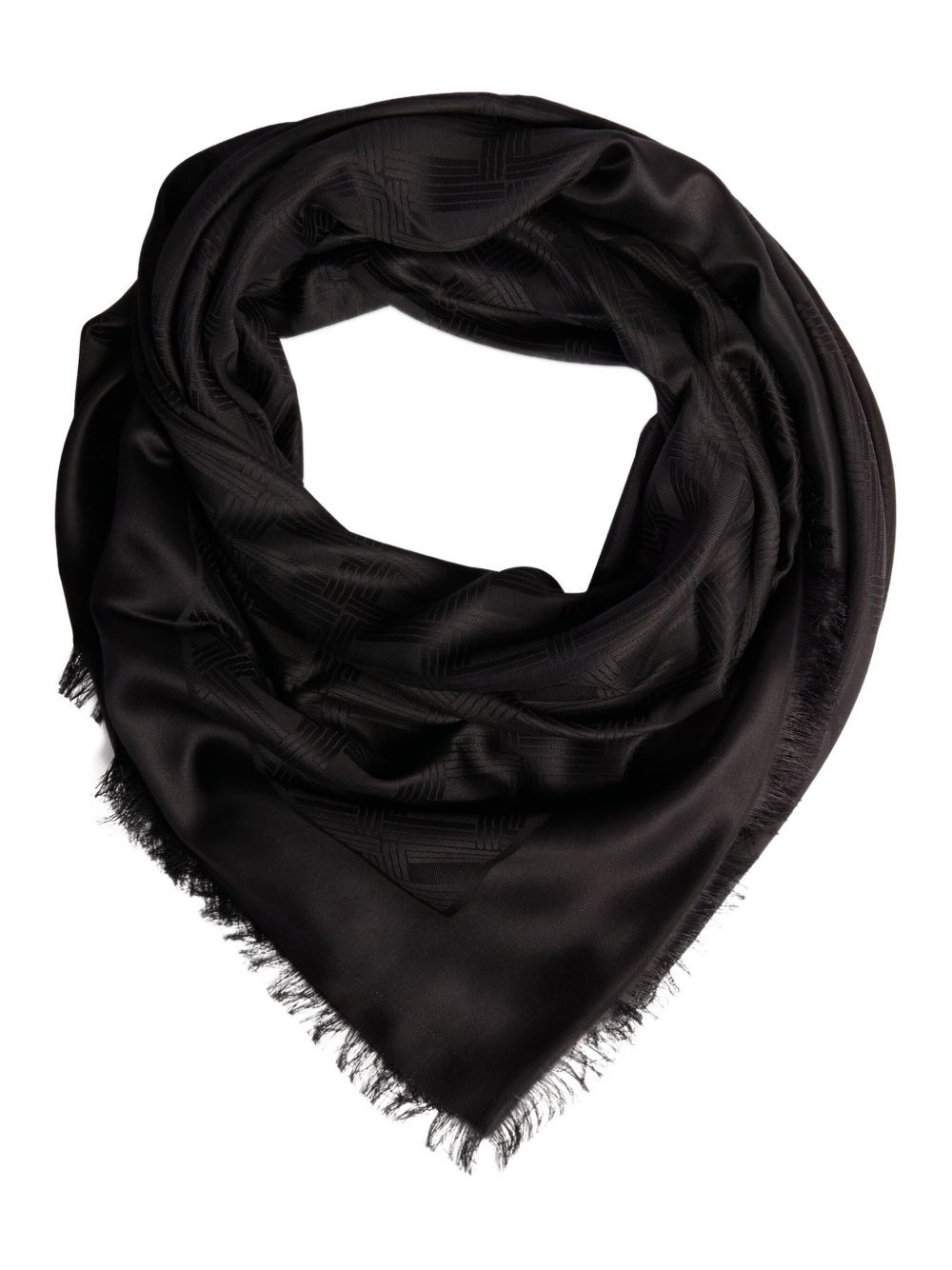 monogram-pattern scarf - 2
