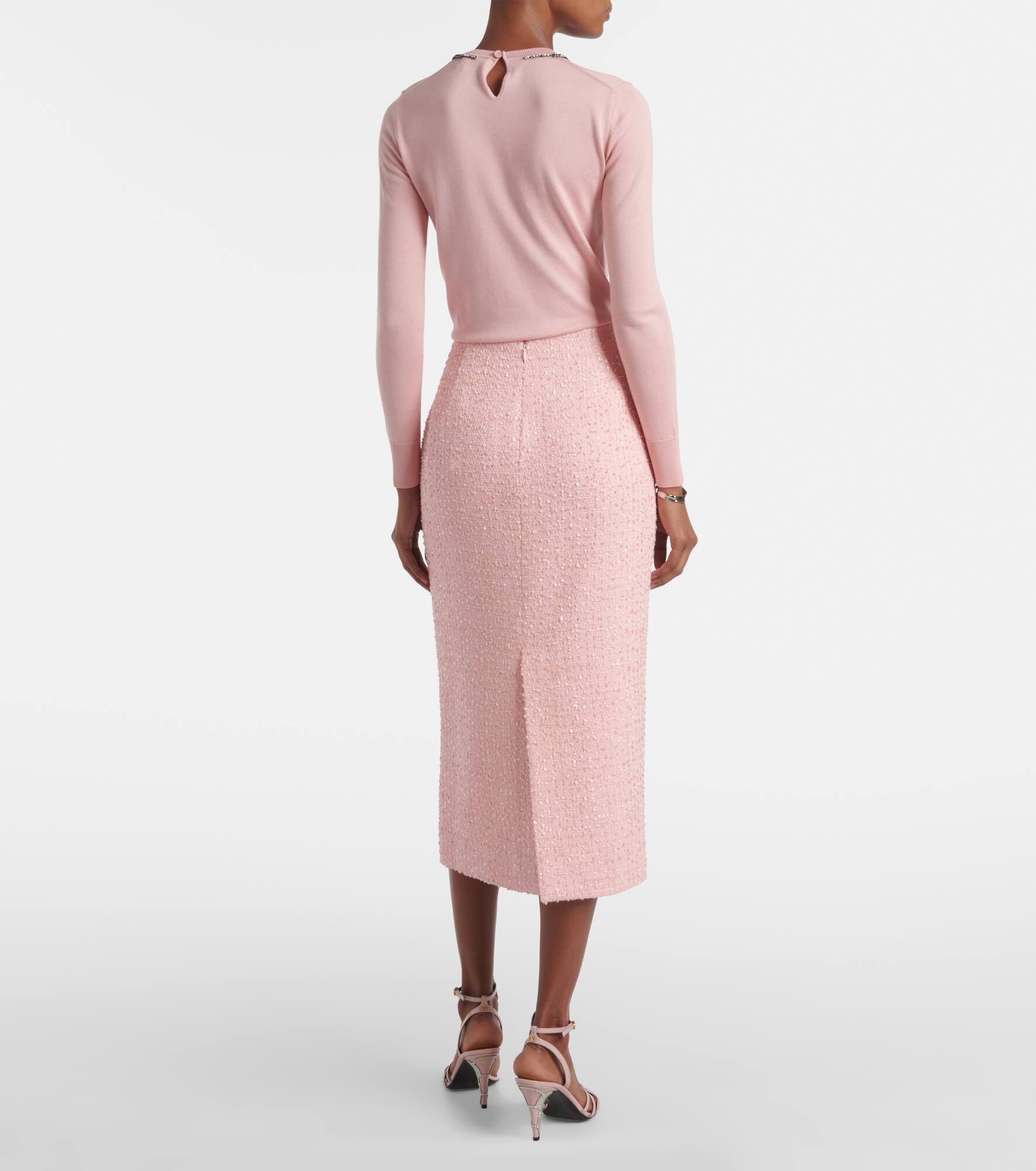 Tweed pencil skirt - 3