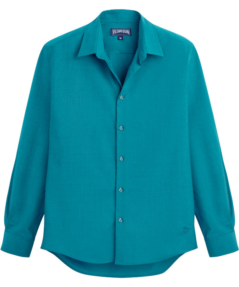 Men Wool Shirt Solid 1