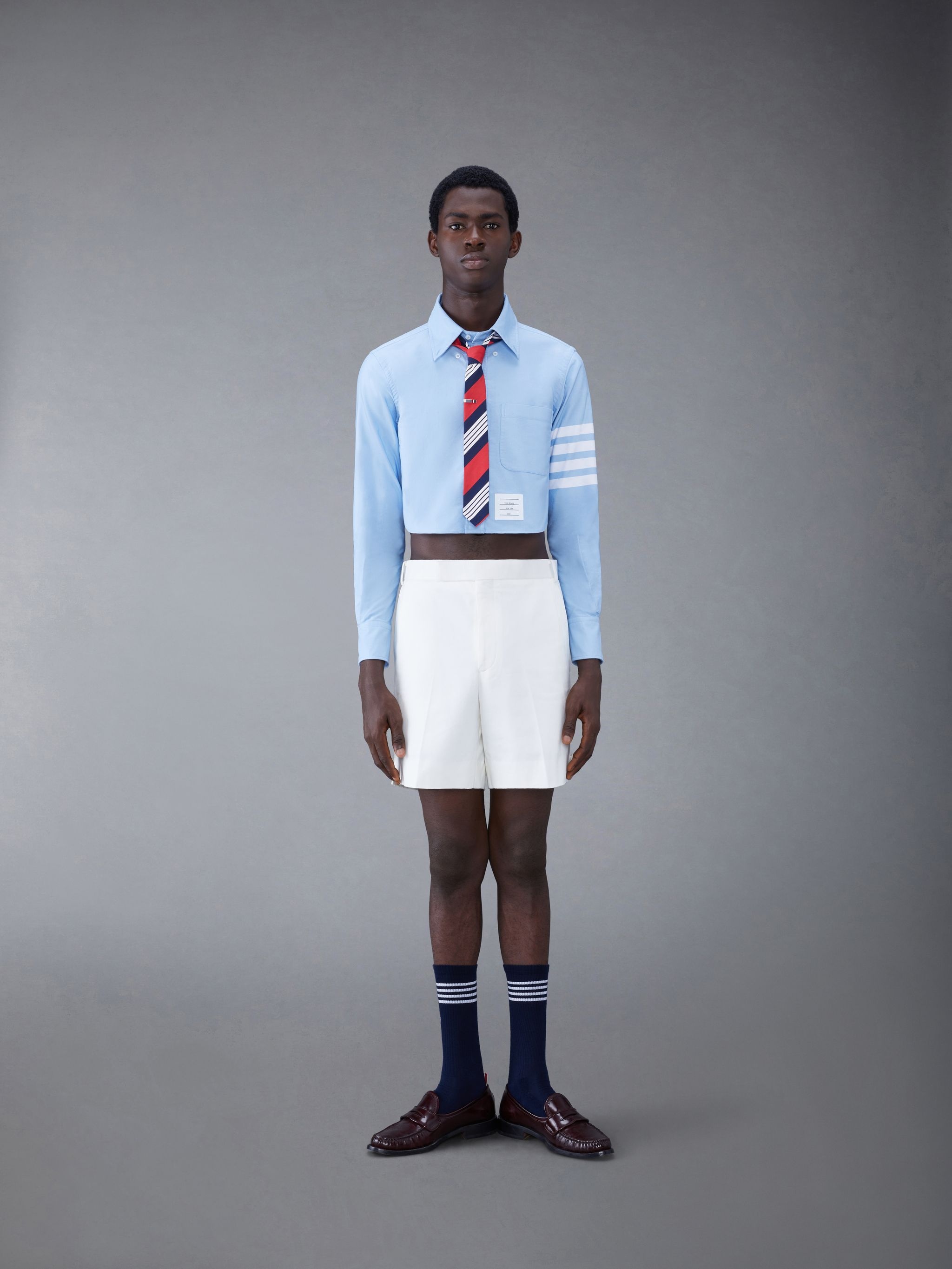 Oxford 4-Bar Cropped Shirt - 3