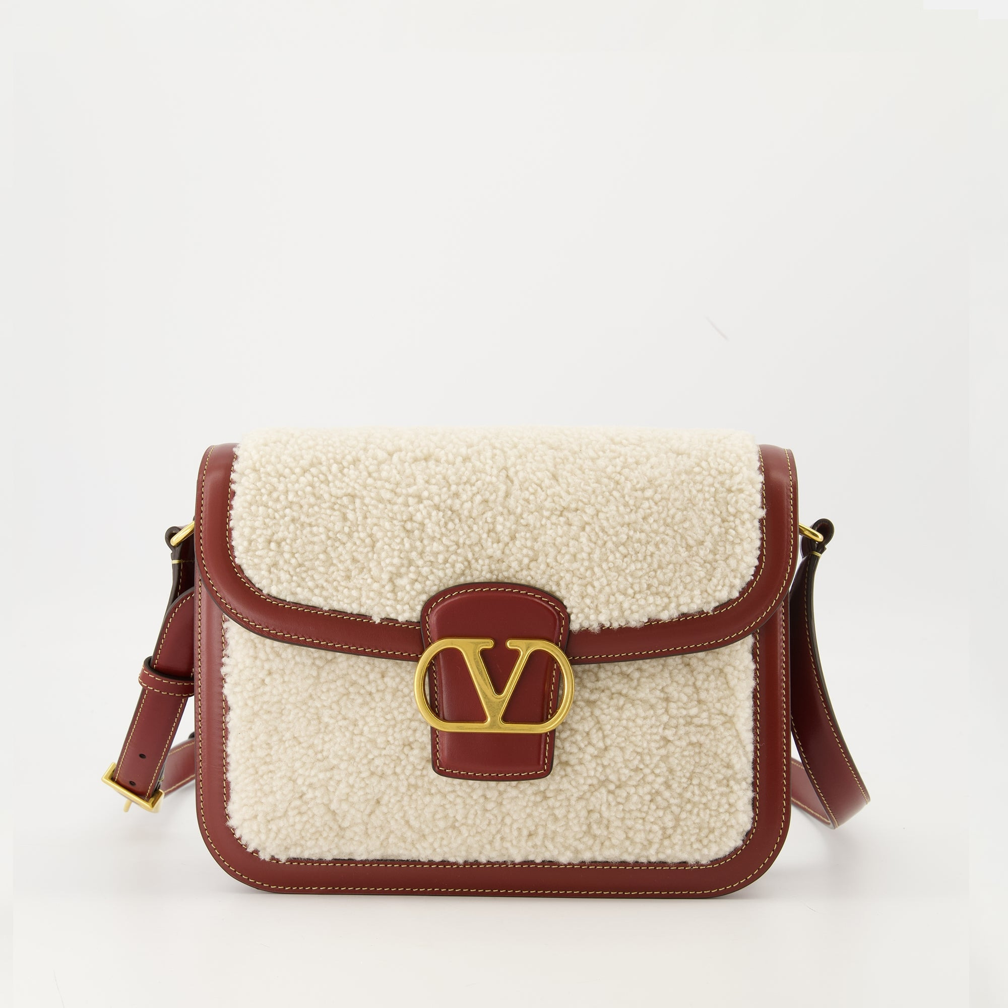 Sac en cuir et laine - 1