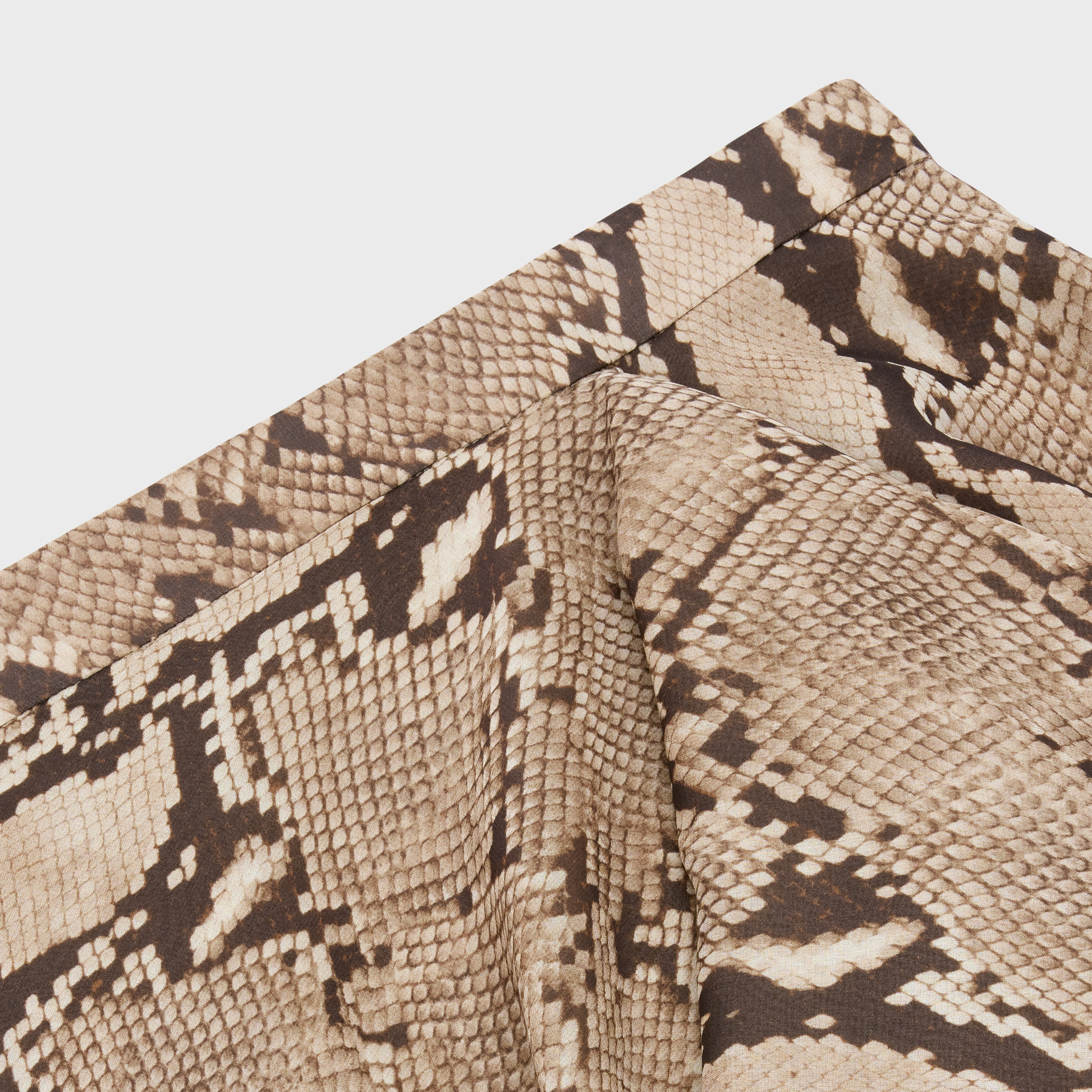 Draped skirt in Silk georgette - 3