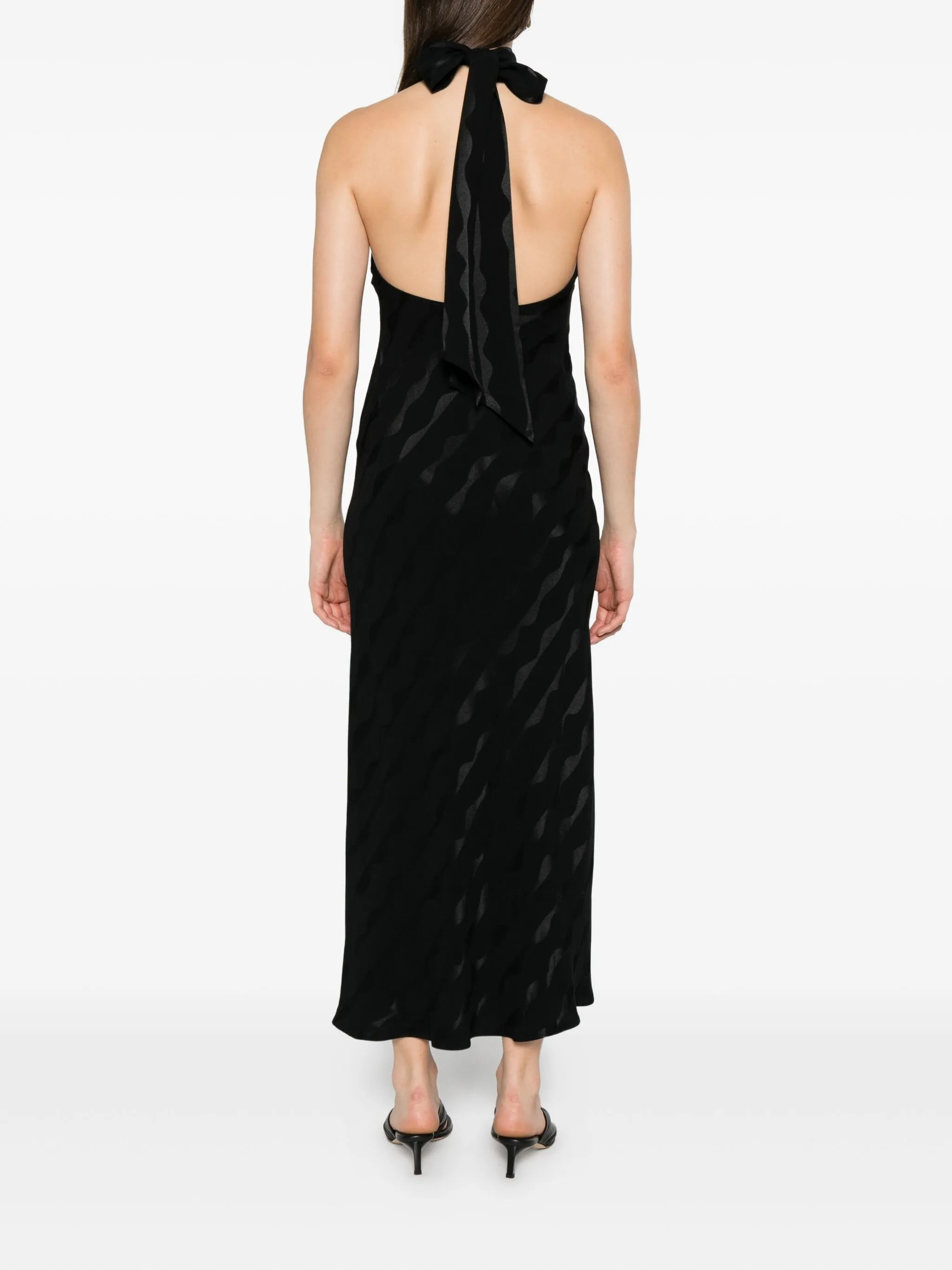 Rixo Maura Halterneck Jacquard Dress - 2