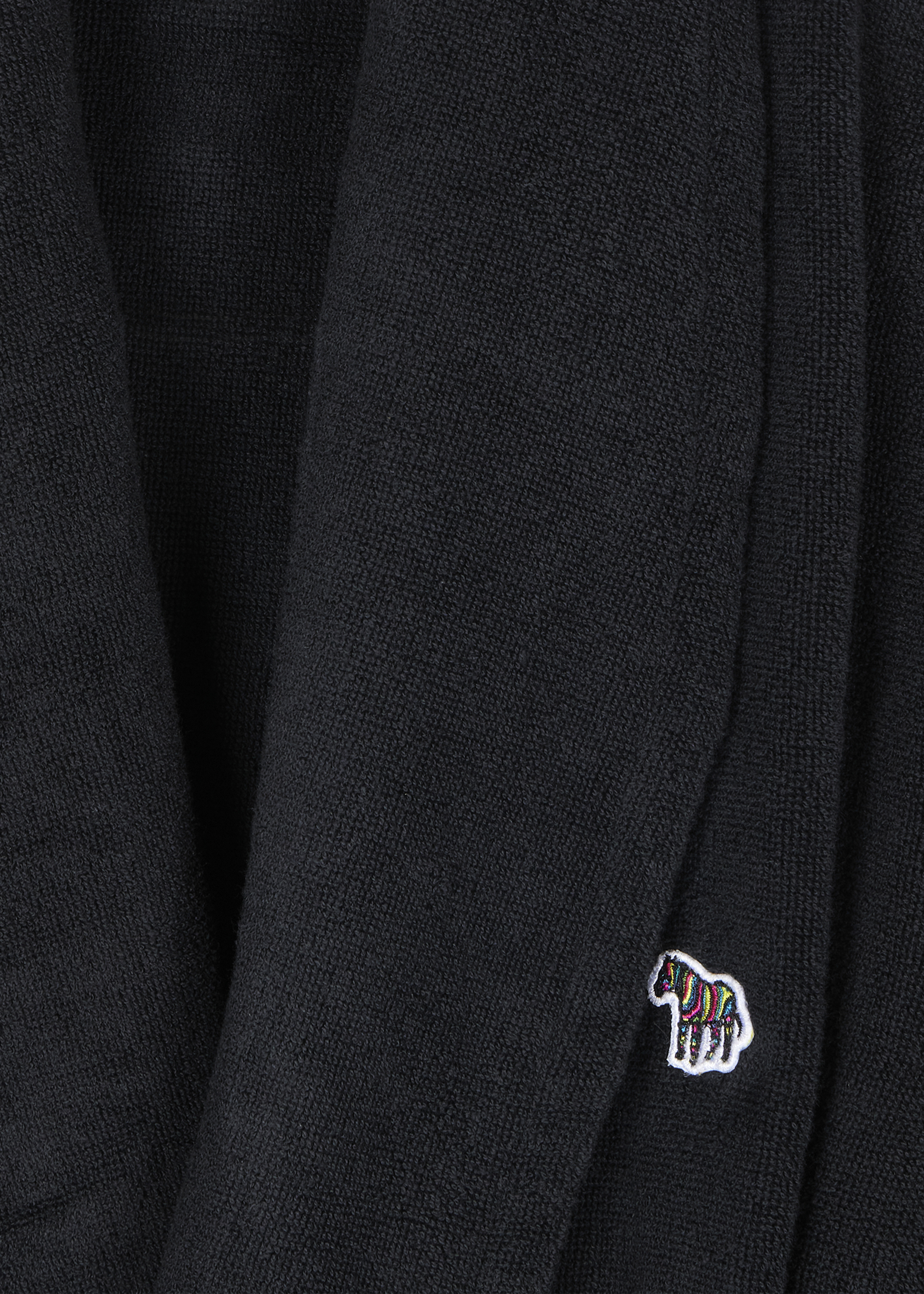 Black Zebra Logo Towelling Dressing Gown - 2