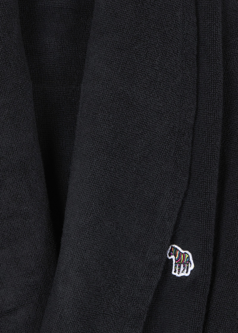 Paul Smith Black Zebra Logo Towelling Dressing Gown outlook