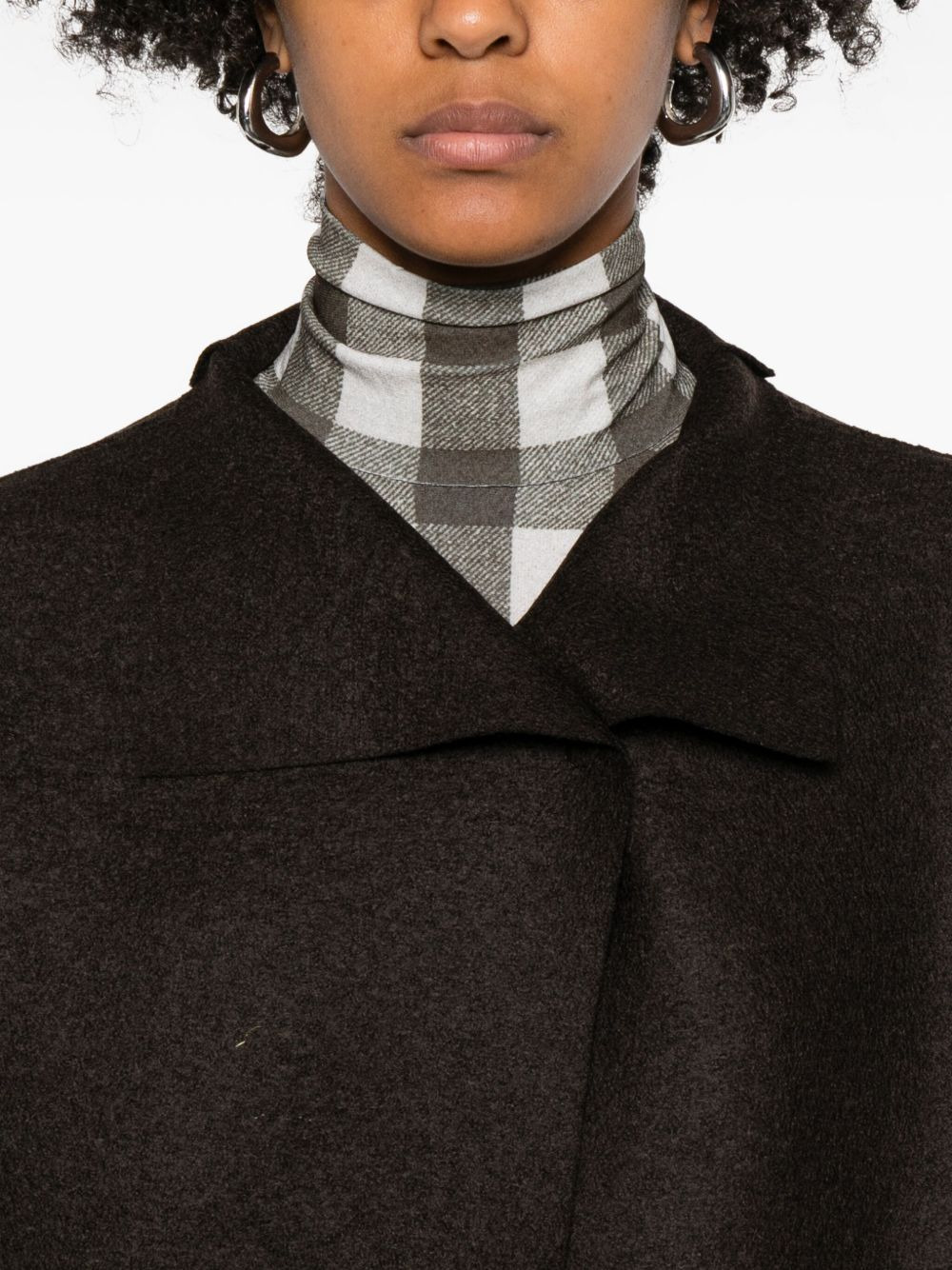 short-sleeve collared coat - 5