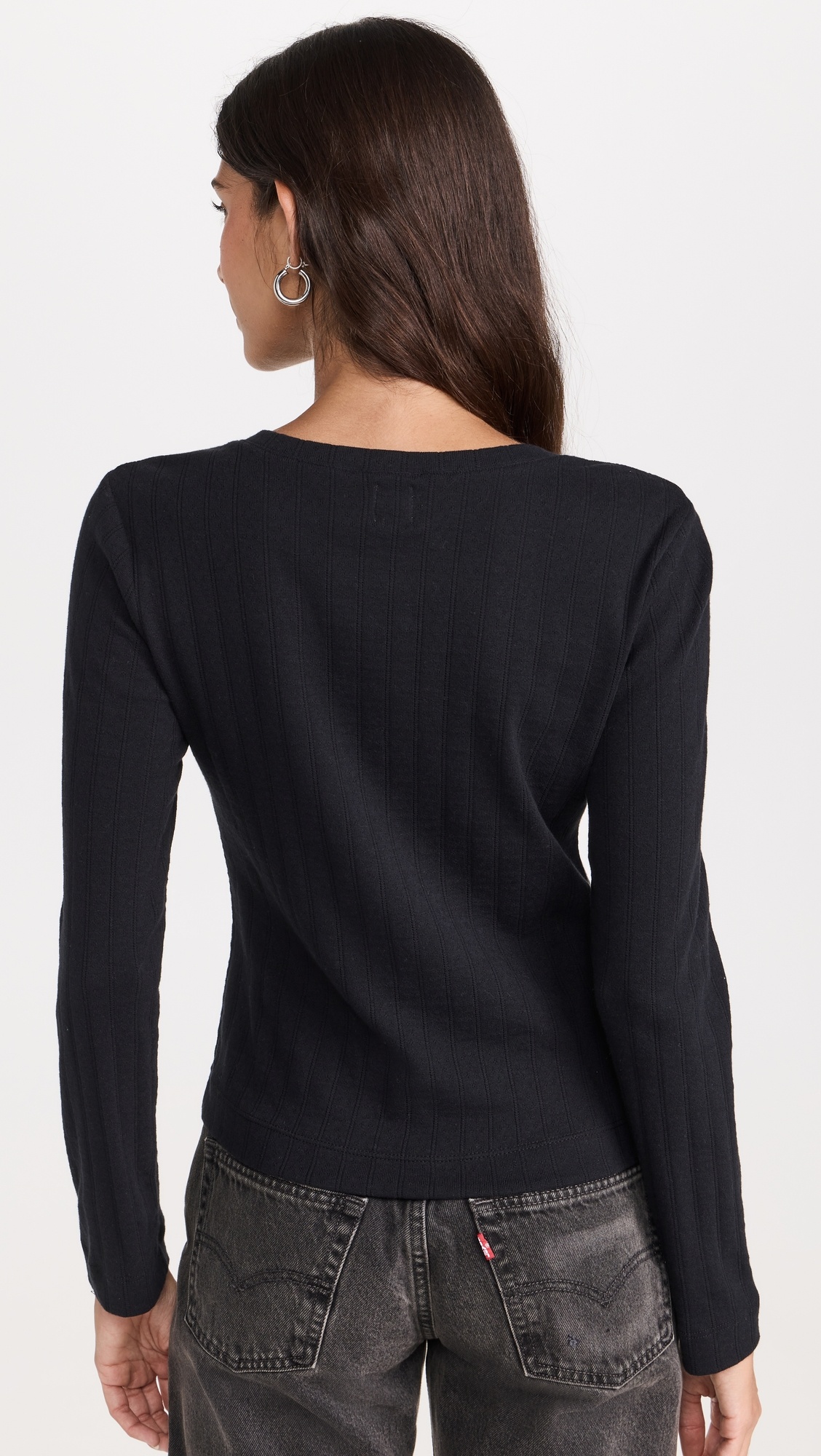 Pointelle Classic Crew Cardigan - 2