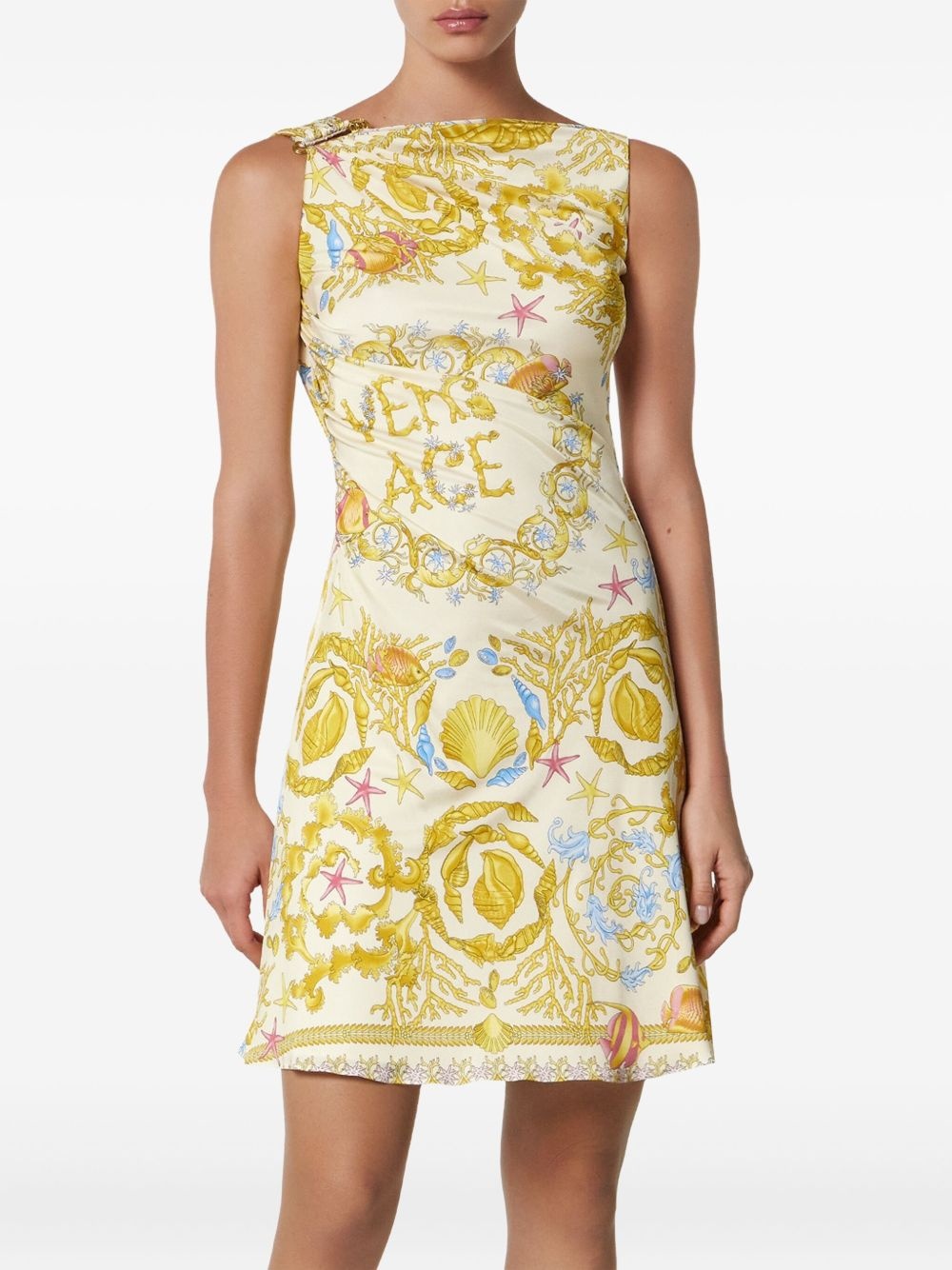 Underwater Barocco mini dress - 4
