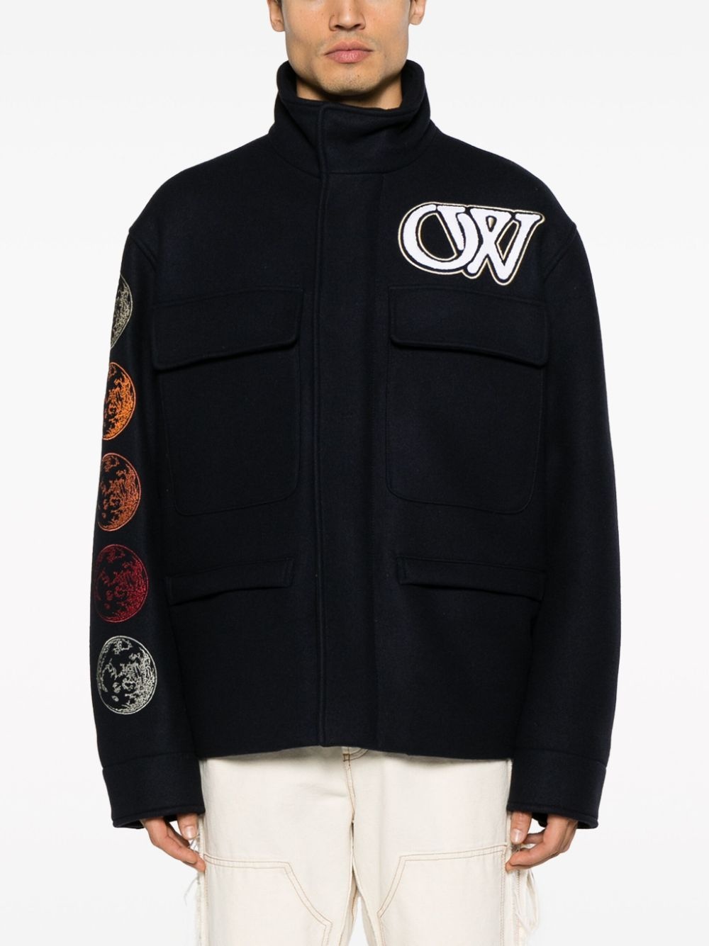 Moon Phase varsity jacket - 4