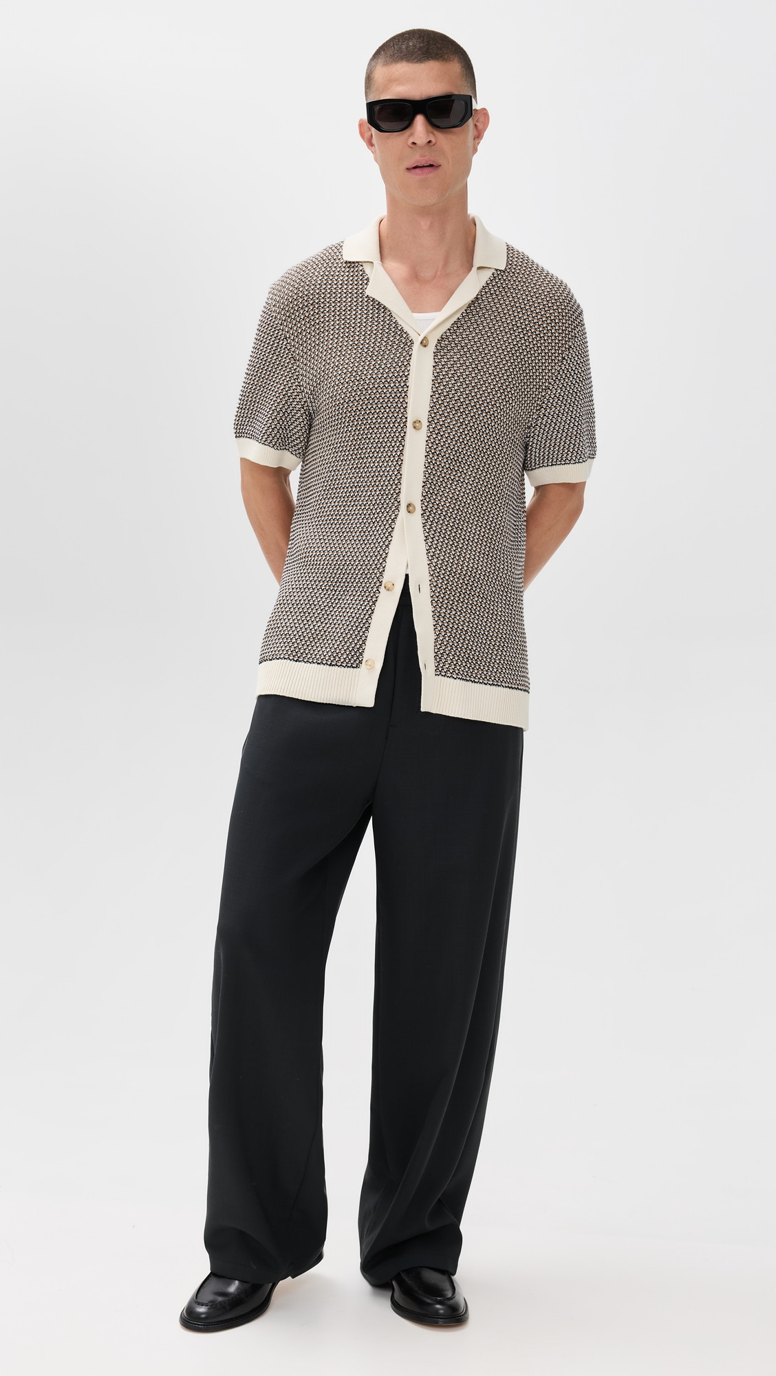 C-Iconico Knit Button Polo Shirt - 4