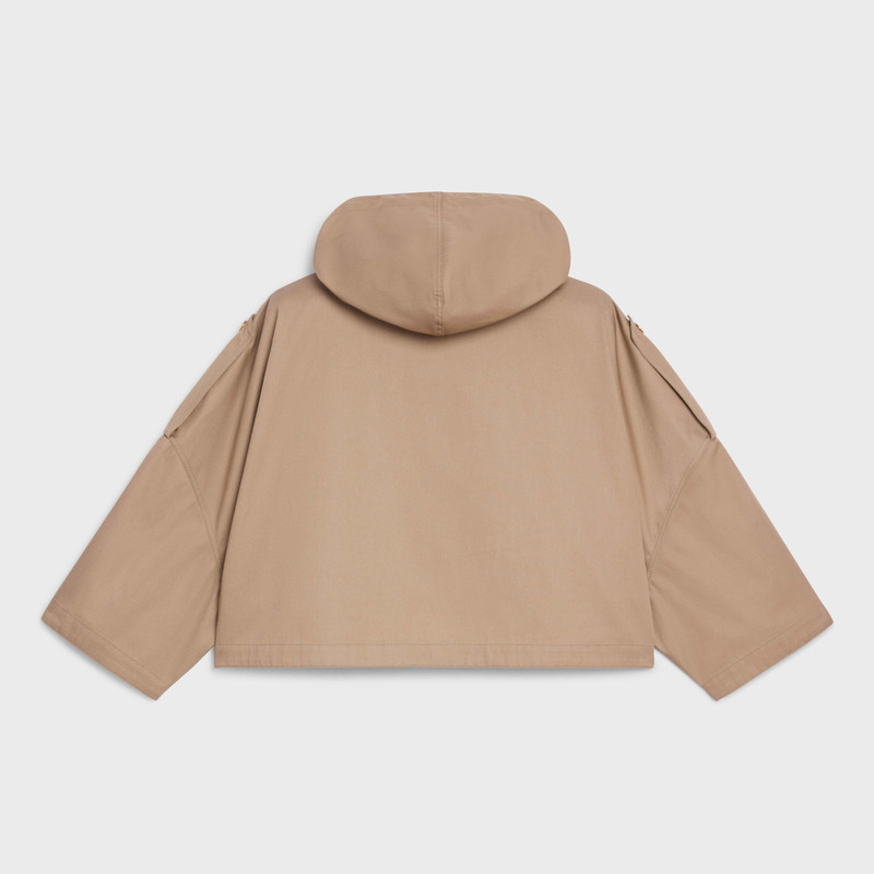 CELINE CROPPED PARKA IN TECHNICAL COTTON outlook
