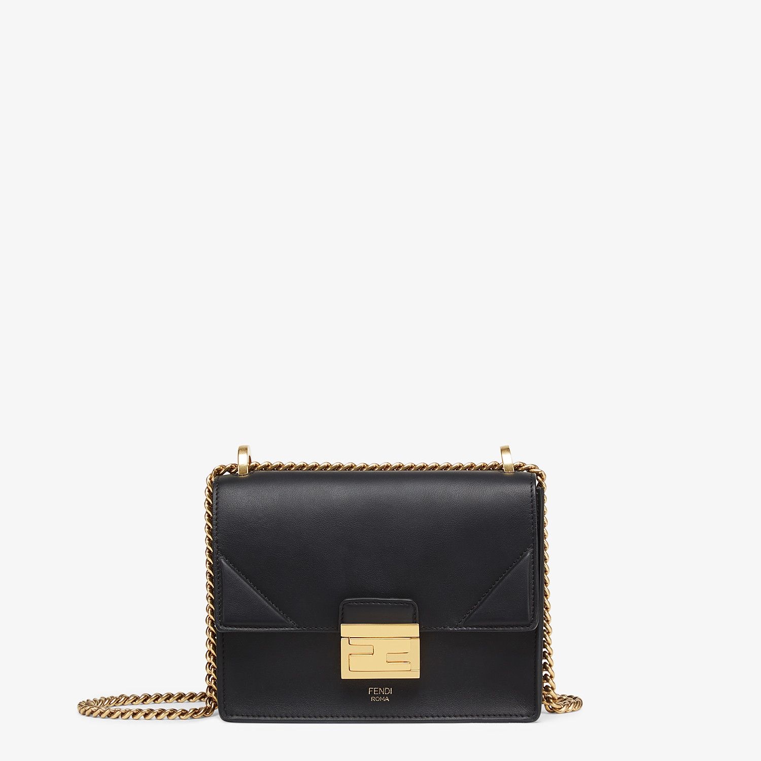 Black leather mini-bag - 1