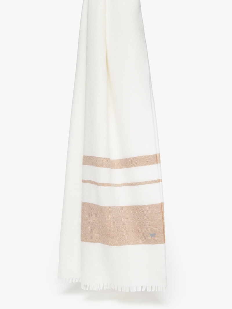 ABISSI Striped wool scarf 1