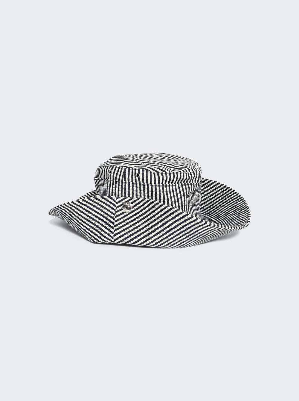 The De-nîmes Bucket Hat Navy And White Stripe - 4