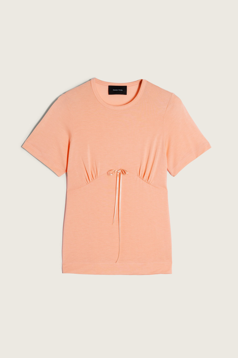Gathered Bust Bow T-Shirt 1