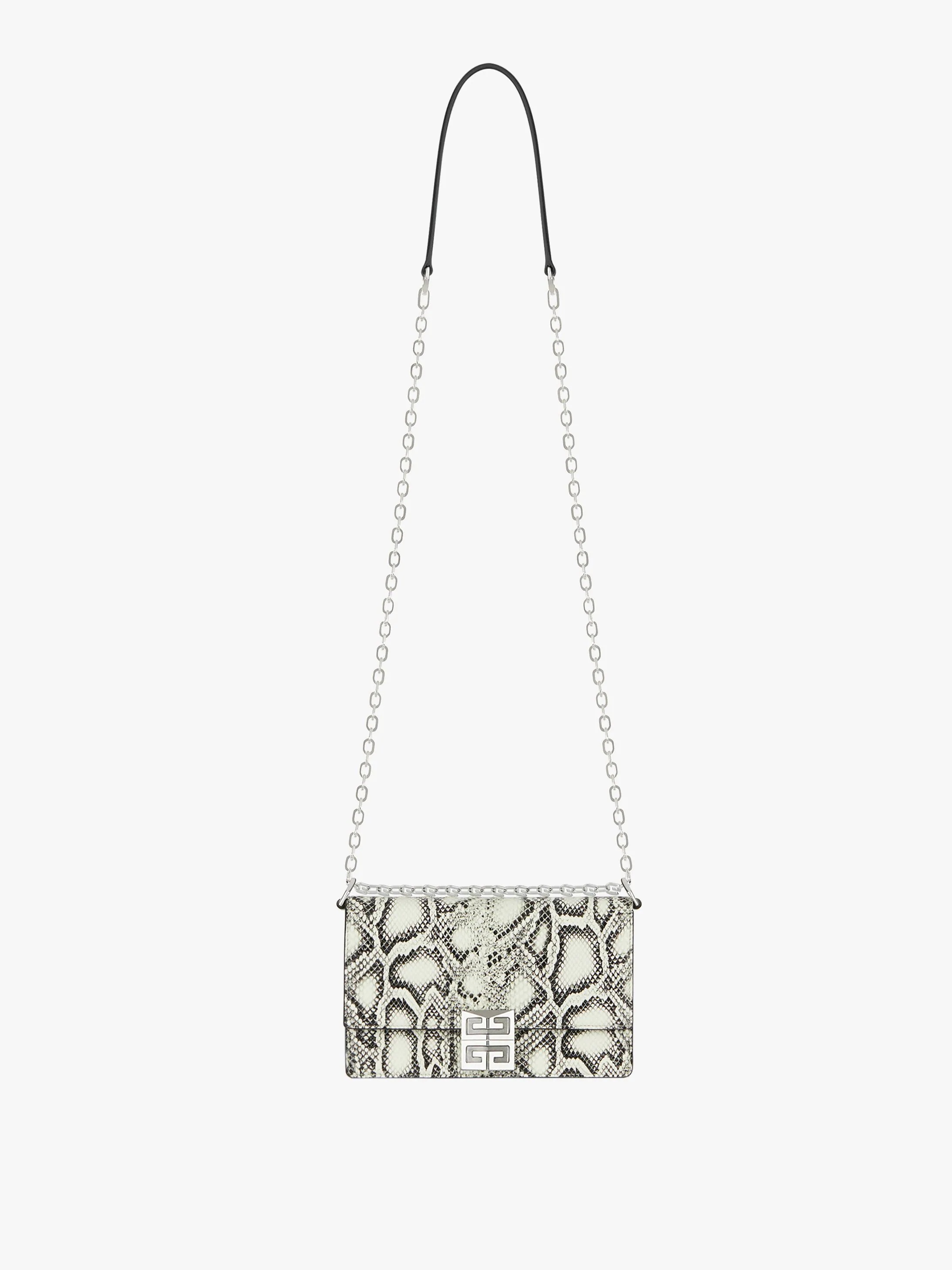 SMALL 4G BAG IN PYTHON EFFECT WITH CHAIN - 1