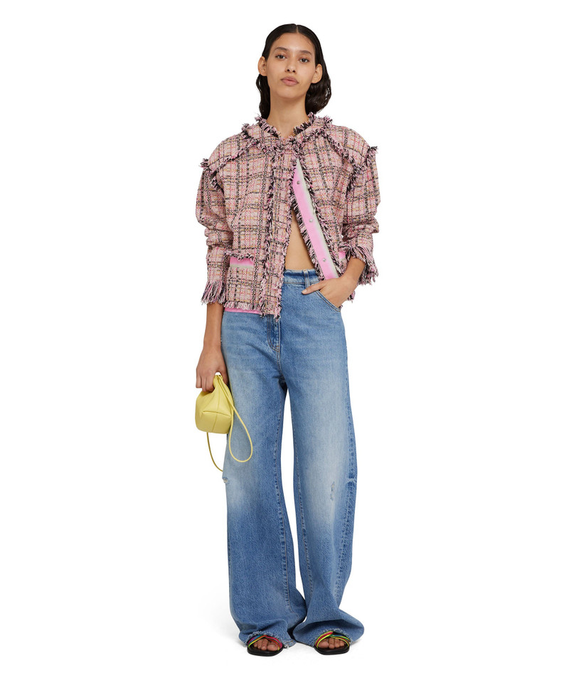 Faux leather basket net mini bag with accompanying mini pouch 6